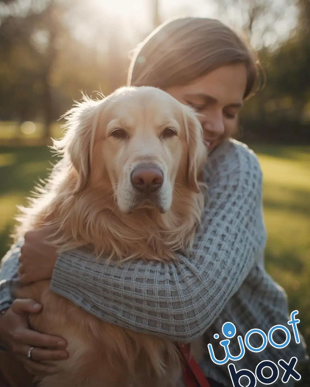owner and dog showing affection (dog love languages)